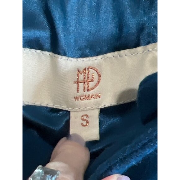 Wool Cape Teal Blue Double Breasted - Picture 2 of 7